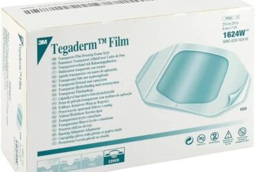3M 1624W Tegaderm Transparent Film Dressing 2-3/8 in. x 2¾ in. 4 BX/CA