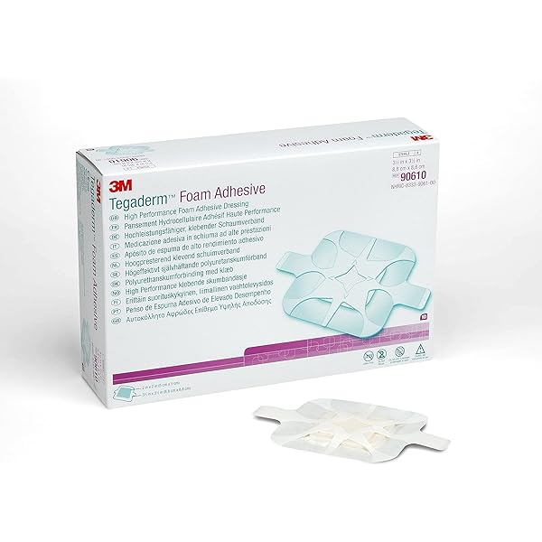3M 90610 Tegaderm Adhesive Foam Dressing 3.5 in. X 3.5 in. CS/40 3M 90610 Tegaderm Adhesive Foam Dressing 3.5 in. X 3.5 in. CS/40