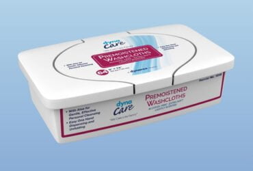 Dynarex 1318 Premoistened Adult Washcloths 9 in. x 13 in. Tub CS/8