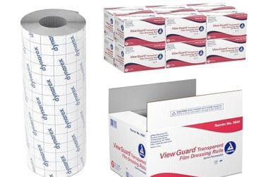 Dynarex 3641 View Guard Transparent Film Dressing Roll 6 in. x 11 yds. CS/12