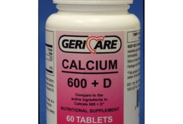 GeriCare Calcium 600mg Plus Vitamin D 200IU CS/12