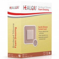 HealQu 9020544 [was changed from 9020501] Silicone Foam Dressing [Adhesive Border] 4 in. x 4 in. BX/10