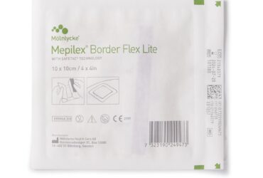 Molnlycke 581300 Mepilex Border Flex Lite 4x4 in. Silicone Foam Square Adhesive with Border Dressing CS/50