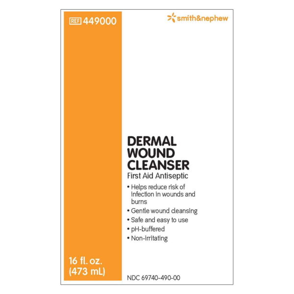 Smith and Nephew 449000 Dermal Wound Cleanser 16 Oz Spray CS/12