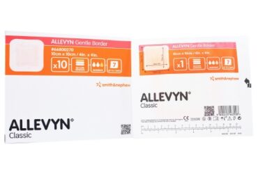 Smith & Nephew 66800270 Allevyn Gentle Border Dressing 4 in. x 4 in. CS/100