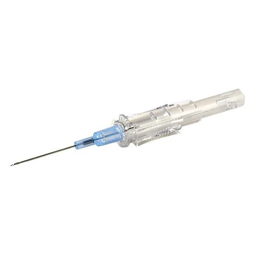 Smiths Medical 305006 Jelco Protect IV Safety Catheter Straight Hub Radiopaque 22G x 1 in. FEP Polymer Blue CS/200