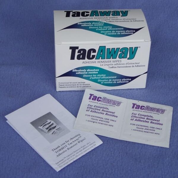 Torbot MS408W TacAway Adhesive Remover Wipes CS/20