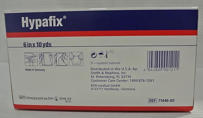 BSN 4211 Hypafix Dressing Retention Sheet 6 in. x 10 yds. CS/24 BSN 4211 Hypafix Dressing Retention Sheet 6 in. x 10 yds. CS/24