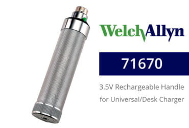 Welch Allyn 71670 3.5 V Rechargeable Power Handle for Universal Desk Charger; Nickel-Cadmium Battery