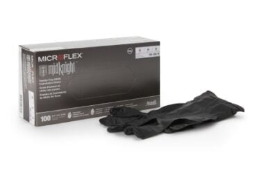 ANSELL HEALTHCARE MK-296-M GLOVE EXAM NITRILE MIDKNIGHT PF MED CS1000