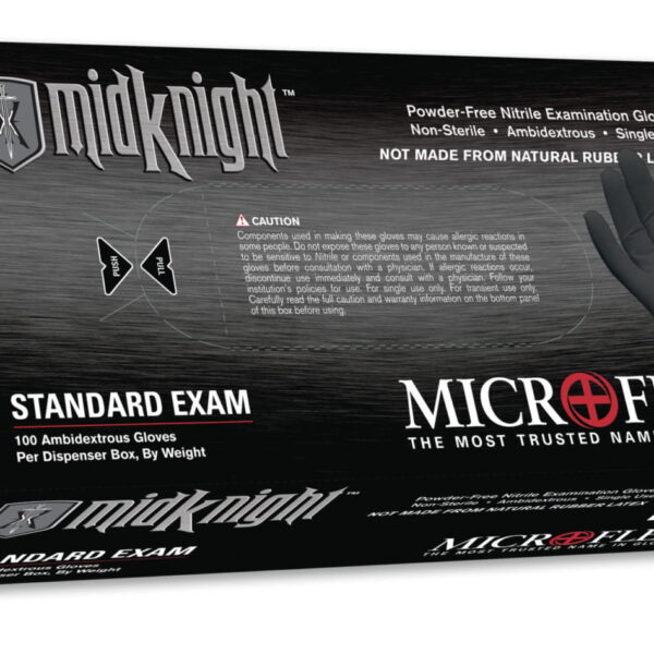 ANSELL MK-296-S GLOVE EXAM NITRILE MIDKNIGHT PF SM CS1000
