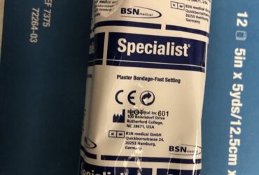 BSN MEDICAL 7375 EXTRA FAST SET PLASTER BANDAGE, 5"X5YD, CS/48