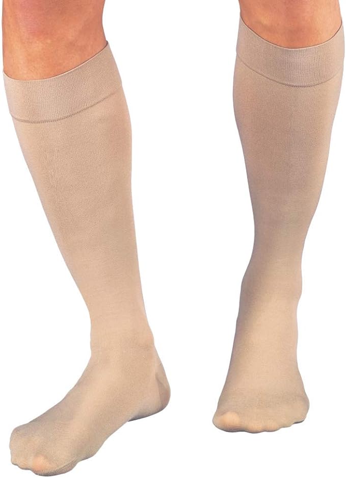 114634 JOBST RELIEF 30-40 KNEE HIGH SOCKS, CLOSED TOE BEIGE, XL