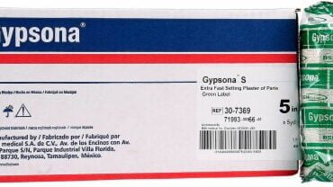 30-7362 BSN GYPSONA PLASTER BANDAGE, EXTRA FAST SET, 2" X 3YD, CS12