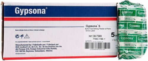 30-7362 BSN GYPSONA PLASTER BANDAGE, EXTRA FAST SET, 2" X 3YD, CS12