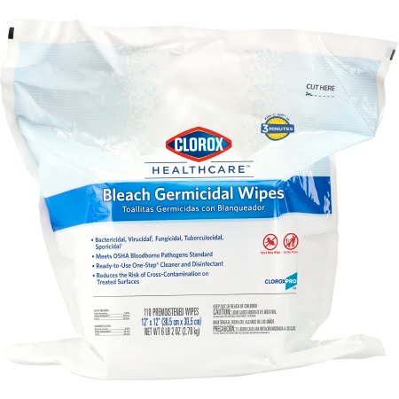 30359 CLOROX BLEACH WIPES, TUB REFILL OF 110WIPES, CS2