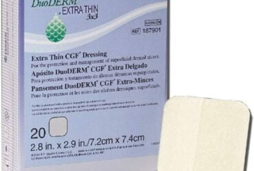 Convatec 187961 Duoderm Extra Thin. Hydrocolloid Dressing 2 in. x 8 in. BX/10