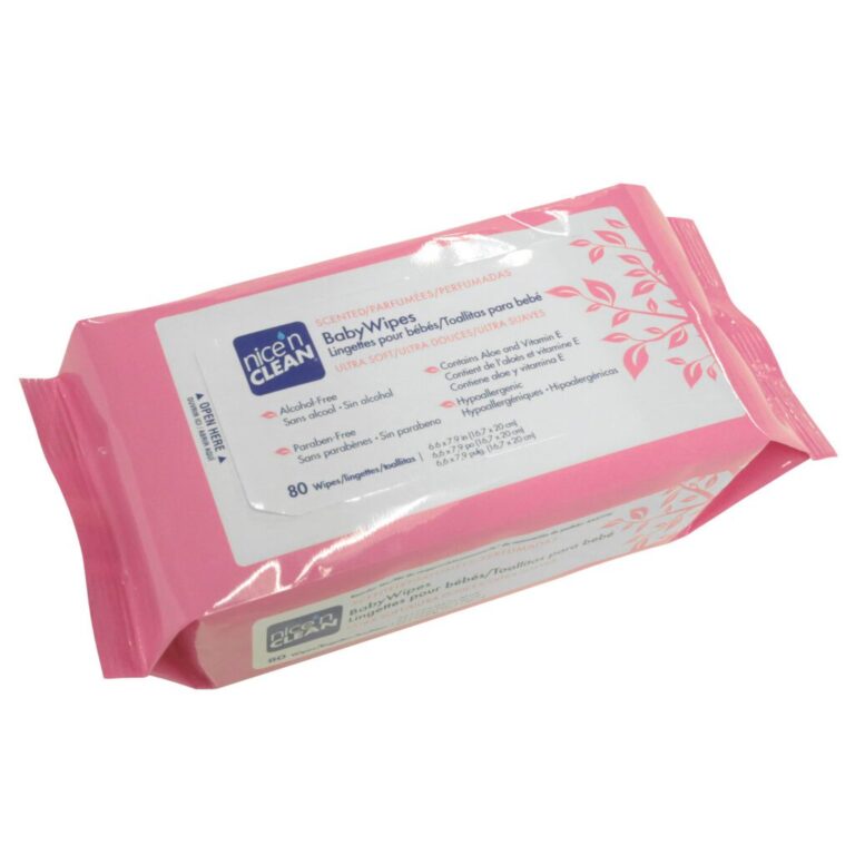 M225XT PDI NICE'N CLEAN BABY WIPES, SCENTED W/ ALOE, 7"X8", CS12