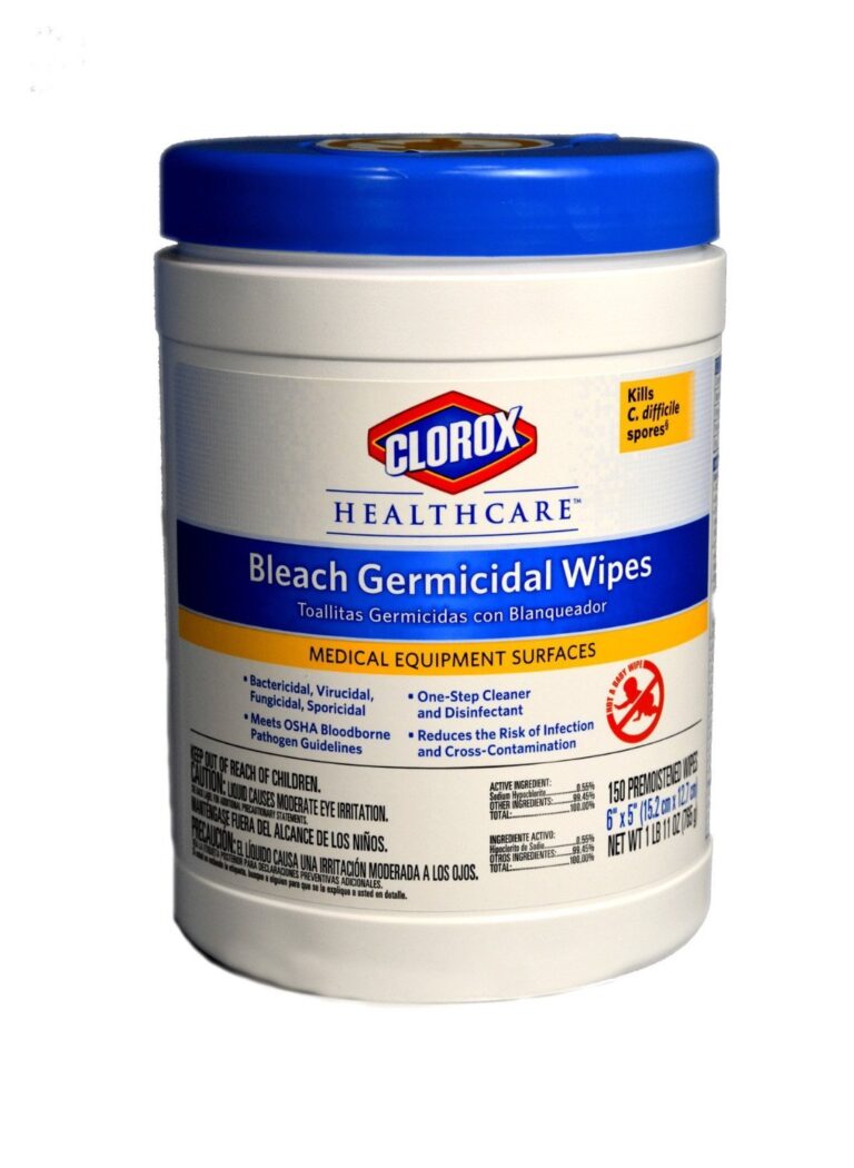 30577 CLOROX BLEACH WIPE 6" x 5" 150/CAN 6/CS