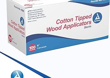 DYNAREX 4305 COTTON TIP APPLICATOR, 6", STERILE 1000/CS