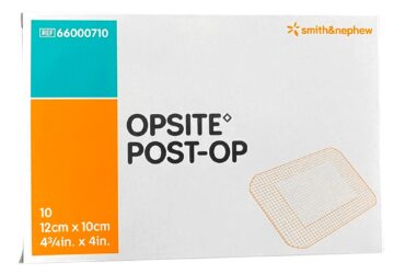 66000710 OPSITE POST-OP TRANSPARENT WATERPROOF DRESSING 4-3/4" X 4" CS100