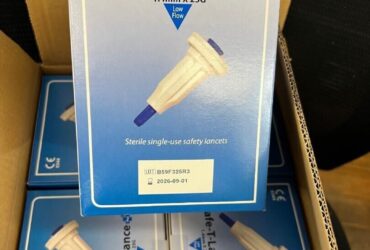 SMITHS MEDICAL 1020-1 SMITHS SAFETY LANCET, LOW FLOW, BLUE, 25G, CS2000