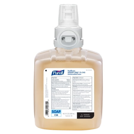 71iI-H0QVZL._AC_SX679_PIbundle-4,TopRight,0,0_SH20_ GOJO INDUSTRIES 7881-02 PURELL HEALTHY SOAP ANTIMICROBIAL FOAM REFILL, 1200ML CS2 - Image 1