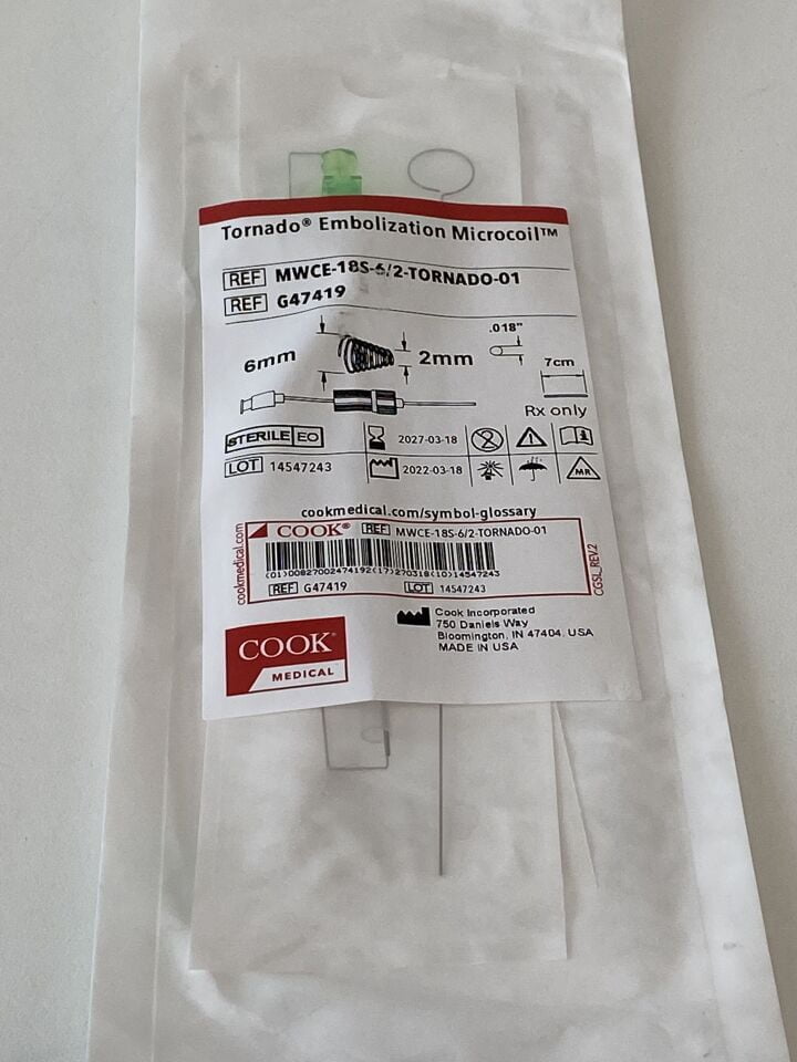 COOK MEDICAL Tornado Embolization Microcoil G47419