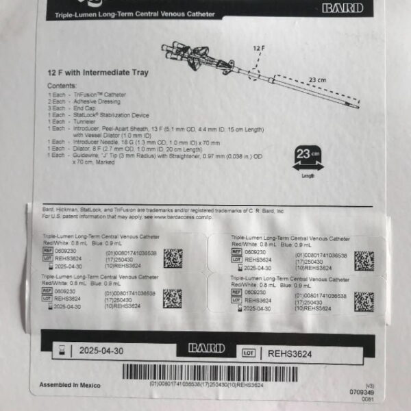 BARD Hickman TriFusion 0609230