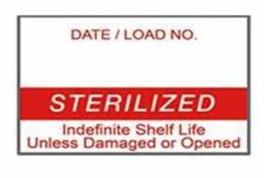 PSTER1	PDC LABEL GUN LOAD STERILE 1X5/8 WHT/RED