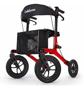 Oasis Space Pneumatic Upright Walker: one of the Best Standing Upright Walkers for Seniors