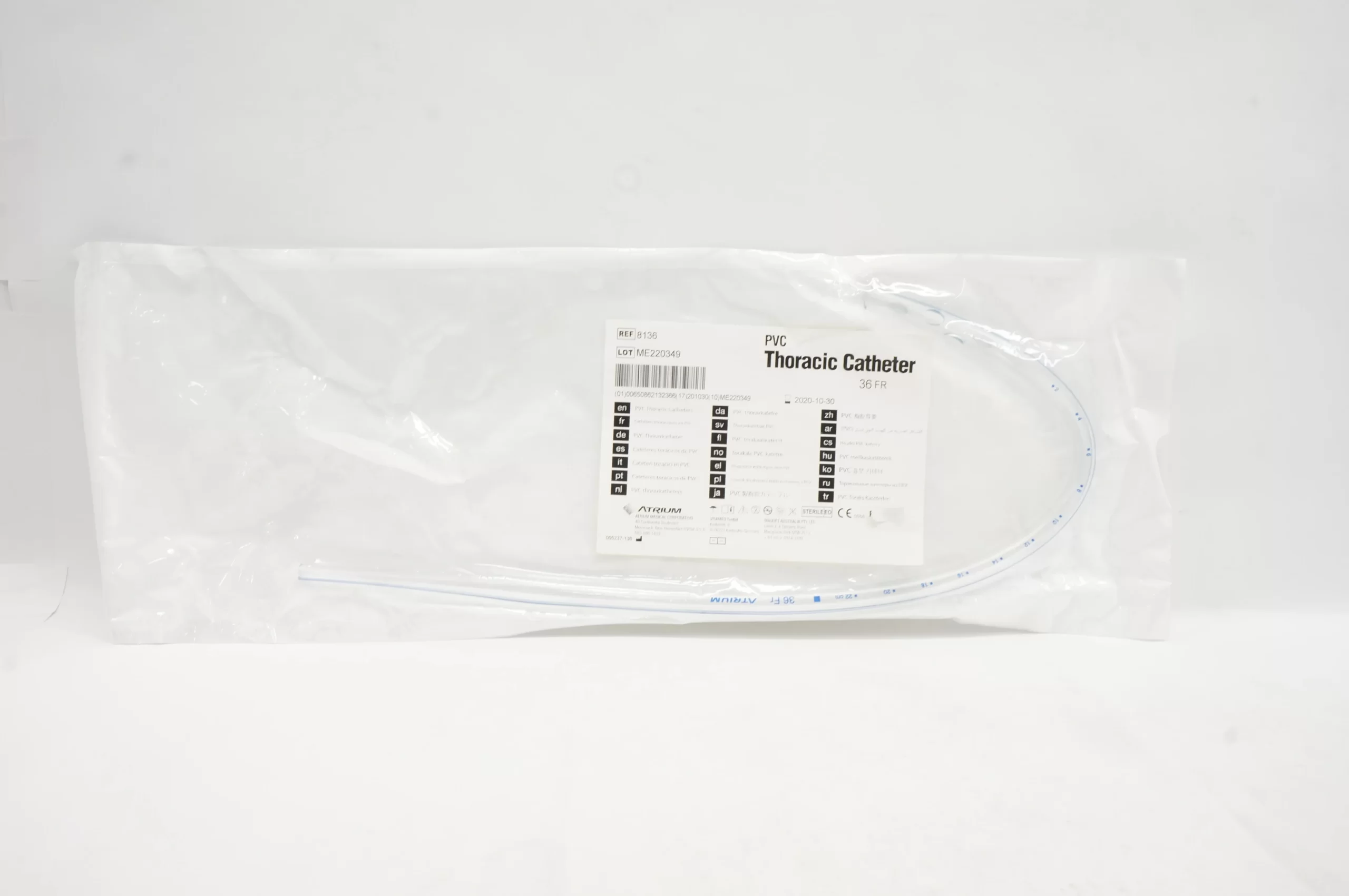 ATRIUM PVC Thoracic Catheter 8136 ATRIUM PVC Thoracic Catheter 8136