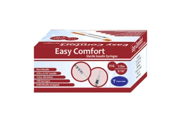 1881 EasyComfort Insulin Syringe 31g 1/2cc 5/16in 100ct