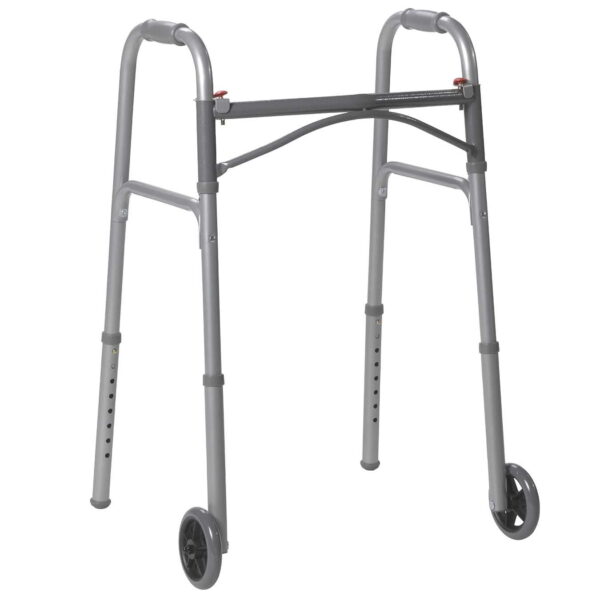10245CE-4 Competitive Edge 2-Button Walker With 5 Inch Wheel