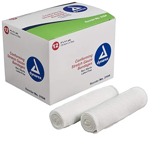 71iI-H0QVZL._AC_SX679_PIbundle-4,TopRight,0,0_SH20_ DY3106-CS Stretch Gauze Bandage Roll N/S 6 – 8/6/Cs - Image 1