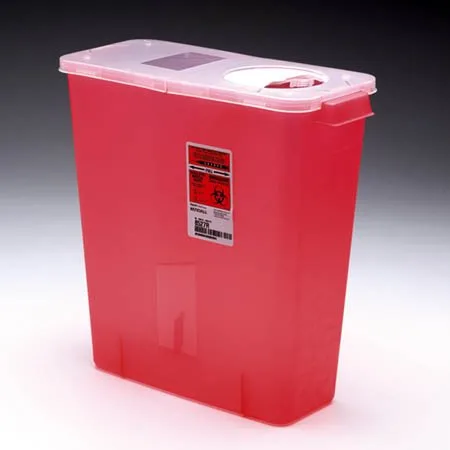 688527R Kendall Multi-Purpose Sharps Container with Hinged Rotor Lid