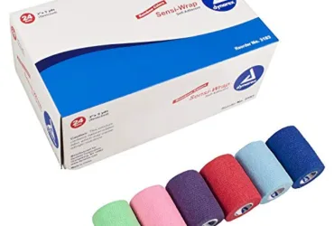 3217 Dynarex Sensi Wrap Self Adherent Latex Free 3in x 5yds Rainbow