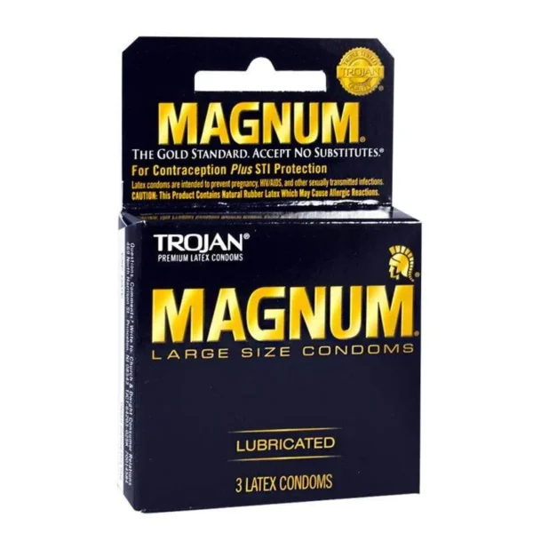 PM2813 Trojan Condoms Magnum 3/Pack