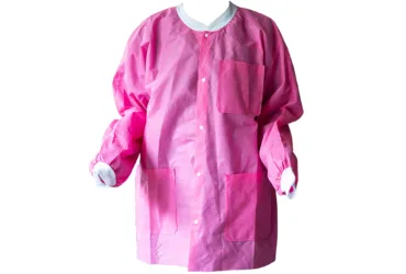 2023 Dynarex Lab Jackets Medium Pink PK of 10, Pack of 2