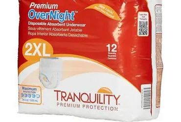 TRAN2118 Tranquility XXL Overnight Underwear (250+lbs) 4/12/Cs