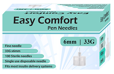 7461 Easy Comfort Insulin Pen Needle 33g 6mm