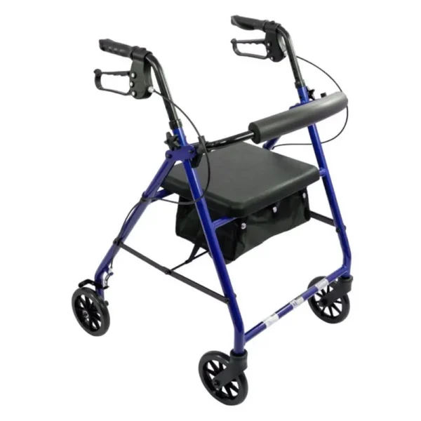 RLA6BL Probasics Aluminum Rollator 6in Wheels 300lb Capacity Blue