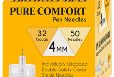 5519 Home Aide Pure Comfort Pen Needles 32G 4mm 50ct Pack of 2