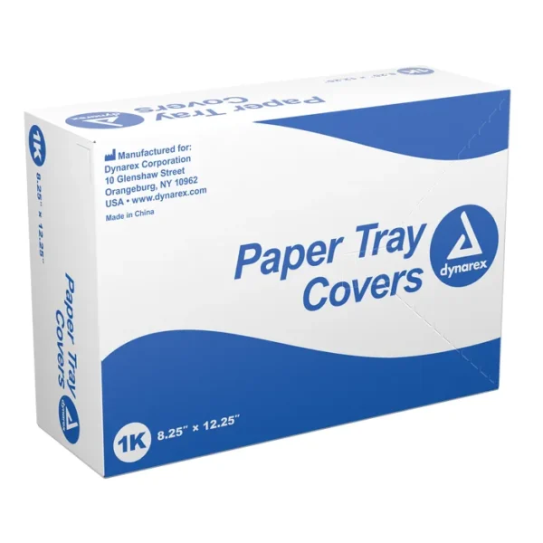 2263 Dynarex Paper Tray Covers 8.25in x 12.25in Blue (1000/Box) Pack of 2