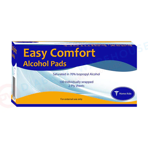 EASPREP Home Aide Easy Comfort Alcohol Prep Pads (100/Box)