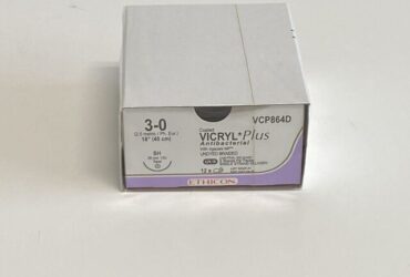 ETHICON Box of 12 Vicryl Plus VCP864D