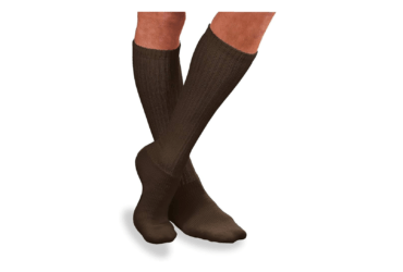 SensiFoot Knee-High Mild Compression Diabetic Sock X-Large, Brown