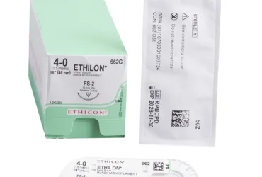 J & J HEALTHCARE	662G	SUTURE, ETHLON BLK MONO 4-0  18" FS-2 (12/BX)