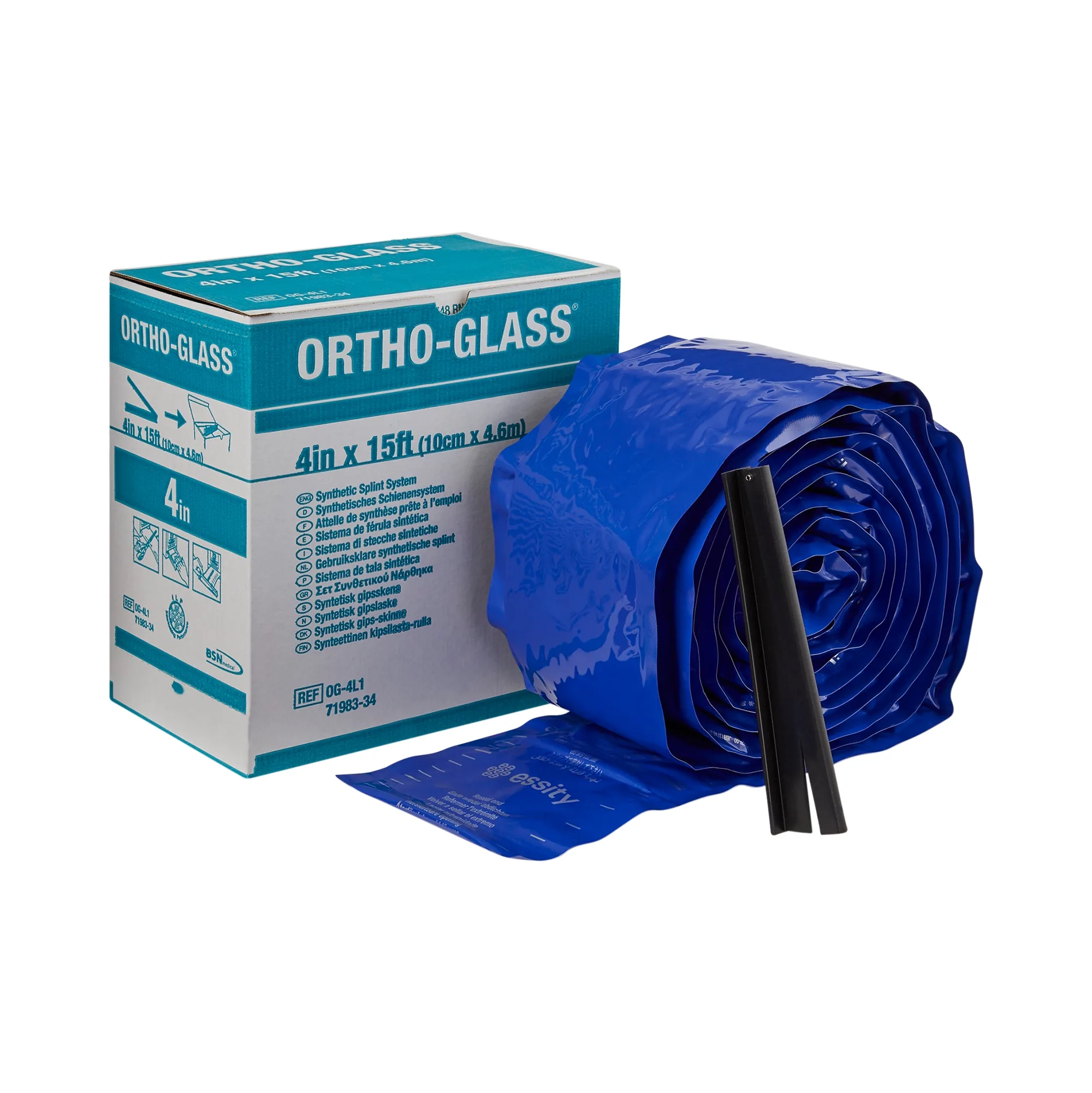 282601_ppkgleft BSN MEDICAL INC OG-4L2 ROLL, SPLINT ORTHOGLASS 4"X15' (2/CS) - Image 1