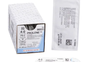 J & J HEALTHCARE	8682G	SUTURE, PROLENE BLU MONO 4-0 18" PS-2 (12/BX)